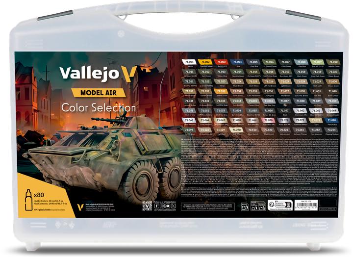 Image du produit Vallejo Color Selection. Includes: 74 Model Air colors and 6 auxiliary products. 18 ml (18 ml)