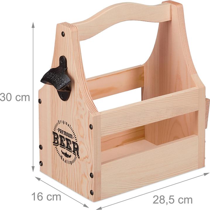 Image du produit Relaxdays Porte-bière (1 x, 28.5 x 16 x 30 cm)