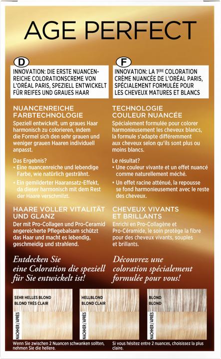 Produktbild L'Oréal Paris Age Perfect Hc (45361 Sehr Helles Goldblond)