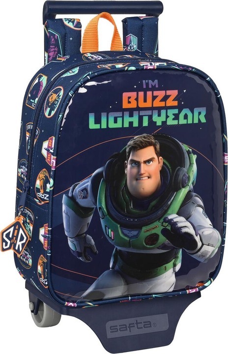 Produktbild Mattel Schulrucksack mit Rädern Buzz Lightyear Marineblau (22 x 27 x 10 cm)