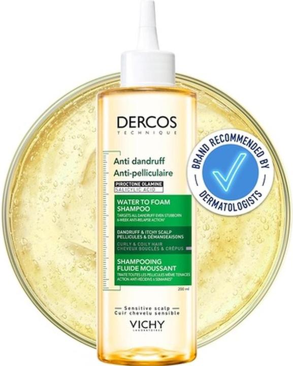 Actual product image Vichy Dercos Shampoo Schuppen Lock Foam (200 ml, Liquid shampoo)
