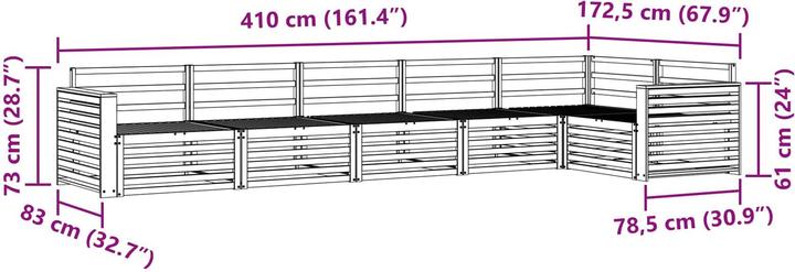 Produktbild vidaXL Outdoor-Sofa