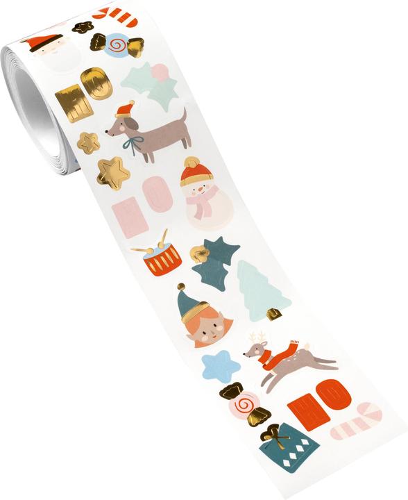 Actual product image Folia Sticker Roll Christmas 4m 27105 gold