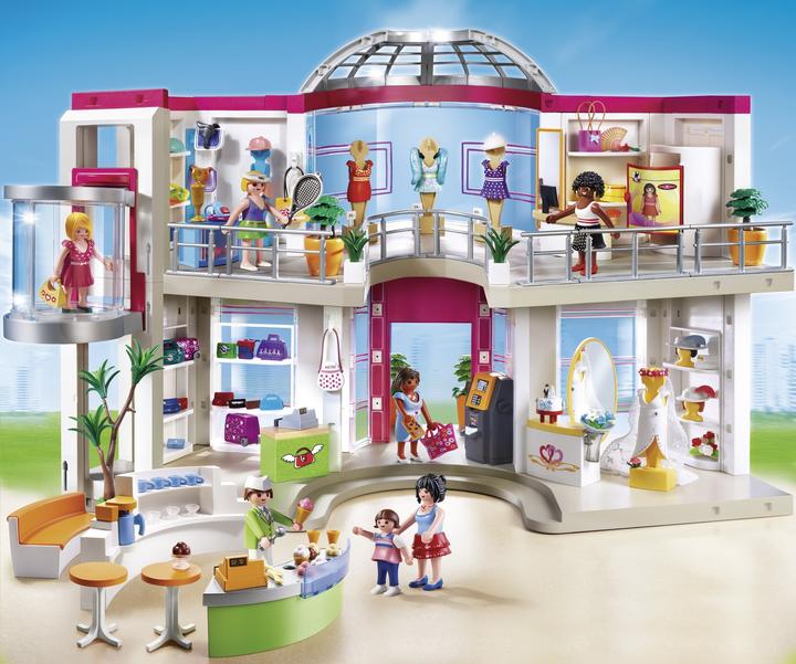 Produktbild Playmobil Shopping-Center mit Einrichtung (5485, Playmobil City Life)