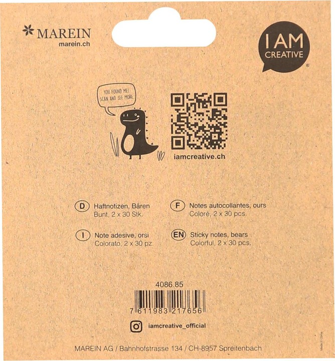 Actual product image I Am Creative Sticky Notes (5.5 x 9.5 cm)