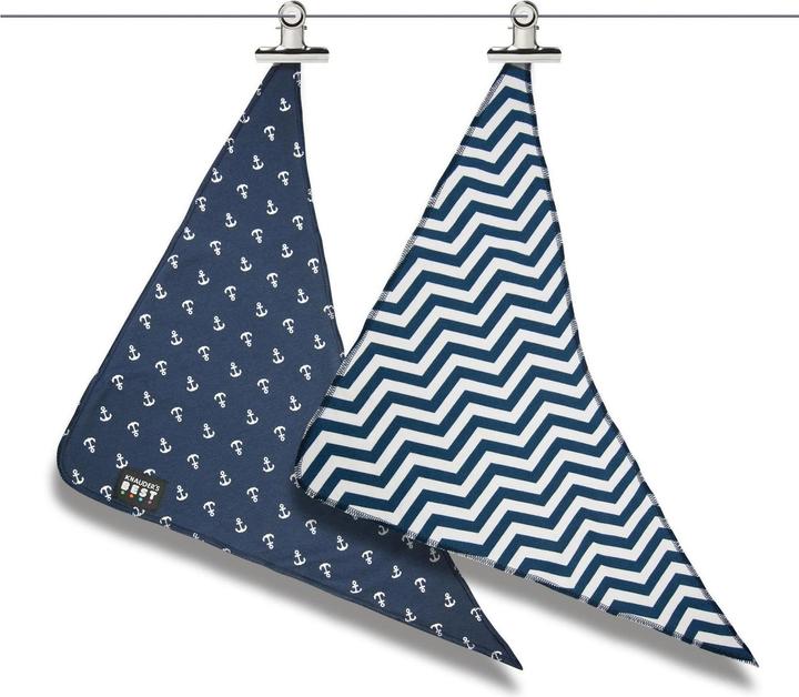 Actual product image Knauder's Best Knauder's neckerchief anchor navy S (S, Dog bandana)