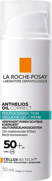 Image du produit La Roche Posay Anthelios Oil Correct Crème spf50+ 50ml (Crème solaire visage, SPF 50+, 50 ml, 94 g)