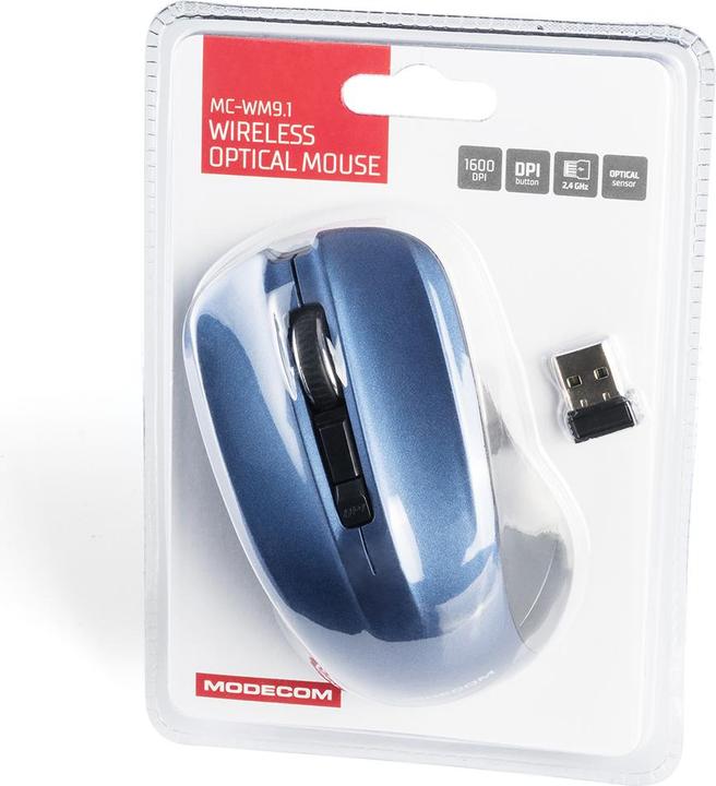 Actual product image Modecom MC-WM9.1 Mouse Ambidextrous RF Wireless Optical 1600 DPI (Wireless)