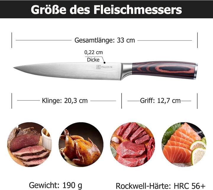 Immagine prodotto Paudin Coltello da carne (20.30 cm)