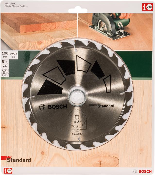 Immagine prodotto Bosch Professional Zubehör DIY KSB Basic 190x2.2x30/24 Z24