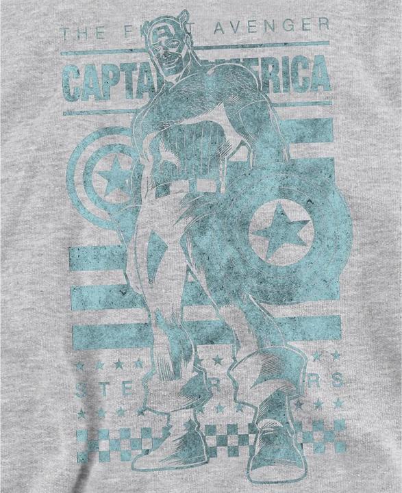 Produktbild Captain America Kapuzenpullover Zum Überziehen meliert (128)