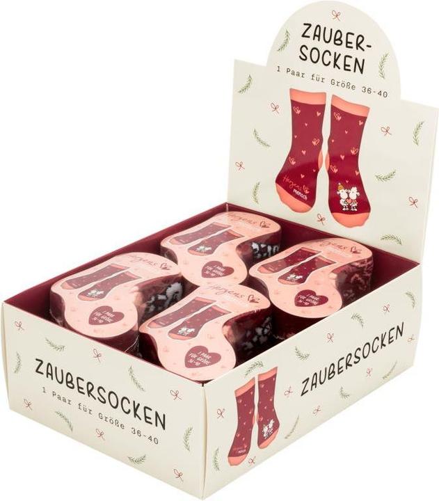 Produktbild Sheepworld Zaubersocken Frauen Herzen.74397 (36 - 40)