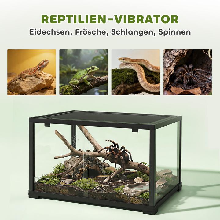 Actual product image PawHut Terrarium Glas, Kunststoff Schwarz