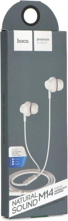 Image du produit Hoco Casque filaire écouteurs Jack 3,5 mm avec microphone M14 blanc (Filaire)