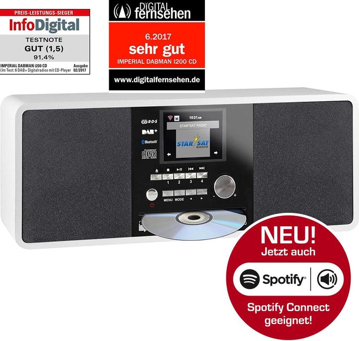 Productafbeelding Imperial Dabman i200 CD (Internet radio, DAB+, VHF, FM, WiFi)