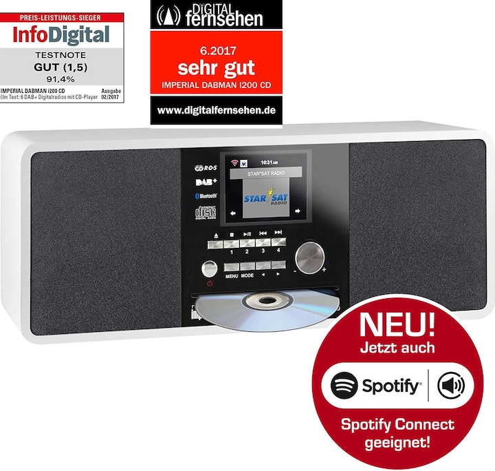 Produktbild Imperial Dabman i200 CD (Internetradio, DAB+, UKW, FM, WLAN)