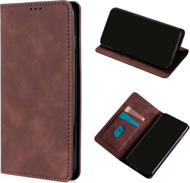 Produktbild Cover-Discount Xiaomi Mi 11 - Stand Flip Case Hülle dunkelbraun (Xiaomi Mi 11)