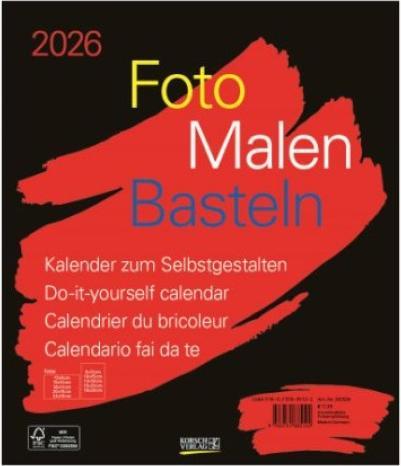 Produktbild Bastelkalender Foto Malen Basteln (30 x 35 cm, Harter Einband, Französisch, Englisch)