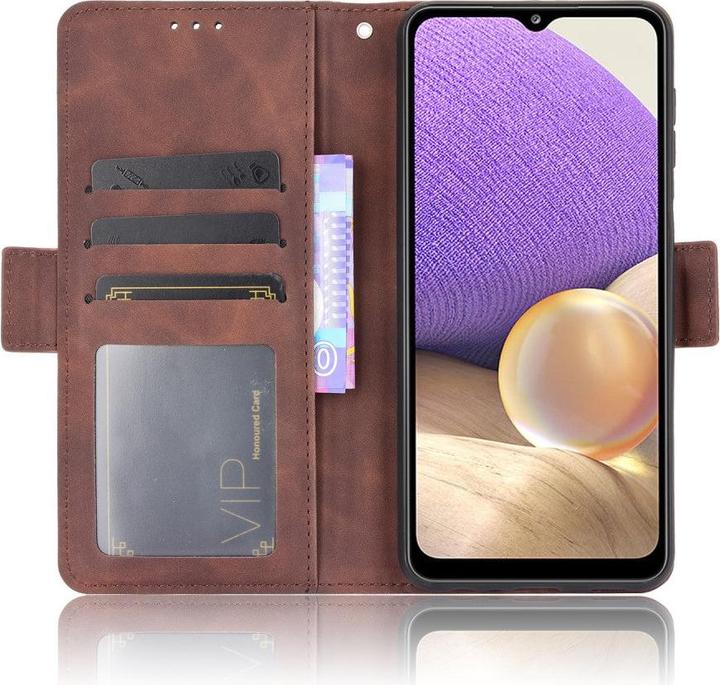 Produktbild Cover-Discount Galaxy A32 5G - Etui mit vielen Kartenfächer braun (Samsung Galaxy A32 5G)