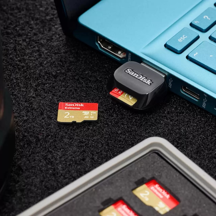 Image du produit SanDisk Lecteur de carte microSD QuickFlow USB-A (USB-C 3.2 Gen 1)