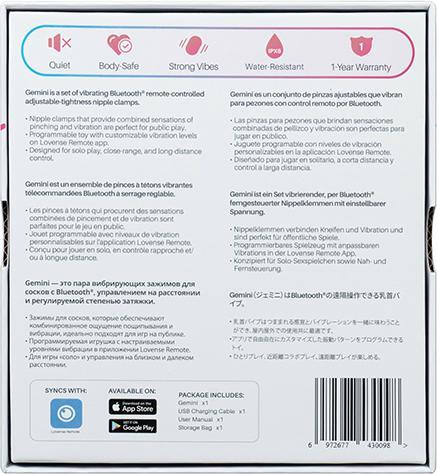 Produktbild Lovense Gemini Nipple Clamps