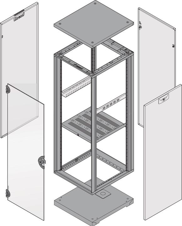 Produktbild Schroff Novastar (38 HE, 19 Zoll Rack)