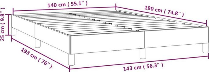 Image du produit vidaXL Bettgestell (140 x 190 cm)