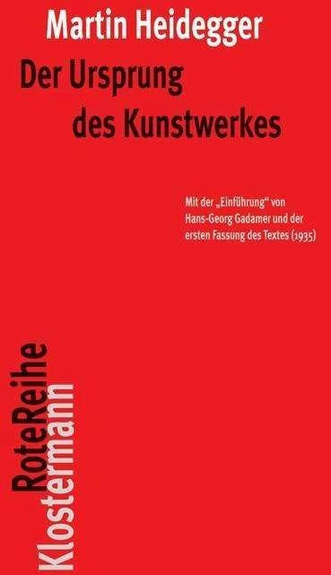 Image du produit Der Ursprung des Kunstwerkes (Allemand, Martin Heidegger, Friedrich-Wilhelm Von Herrmann, 2012)