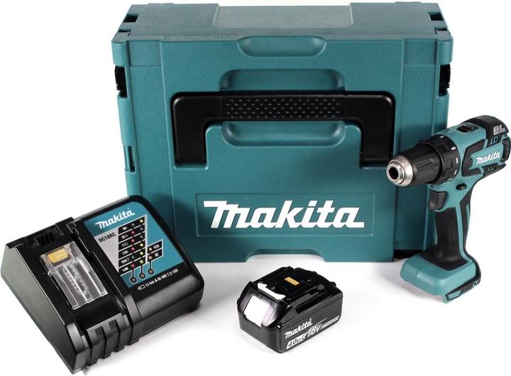 Produktbild Makita DDF 459 RM1J Akku Bohrschrauber 18V 45Nm im Makpac + 1x 4,0 Ah Akku + Ladegerät