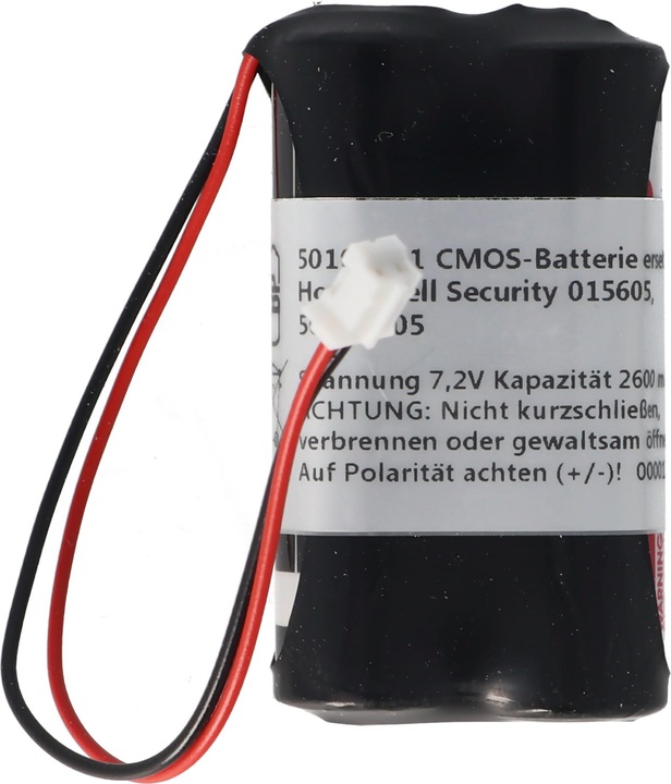 AccuCell Speicherbatterie 7,2V ersetzt Honeywell Security 015605, 50015605 2600mAh (1 Stk., Gerätespezifisch, 2600 mAh)