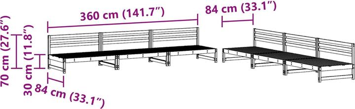 Produktbild vidaXL Gartenset