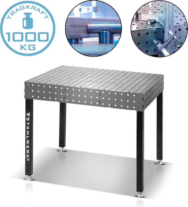 Stahlwerk 3D Schweisstisch WT-100 3D ST 1.000 kg Tragkraft, 6 mm Arbeitsplatte (100 cm, 80 cm)