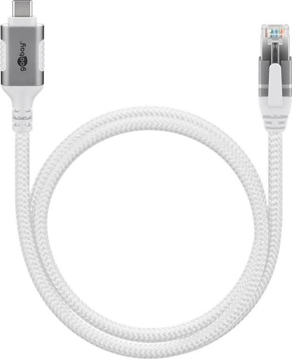 Produktbild Goobay Ethernet-Kabel CAT6 USB-C 3.1 auf RJ45 (USB-C, RJ45 (1x))