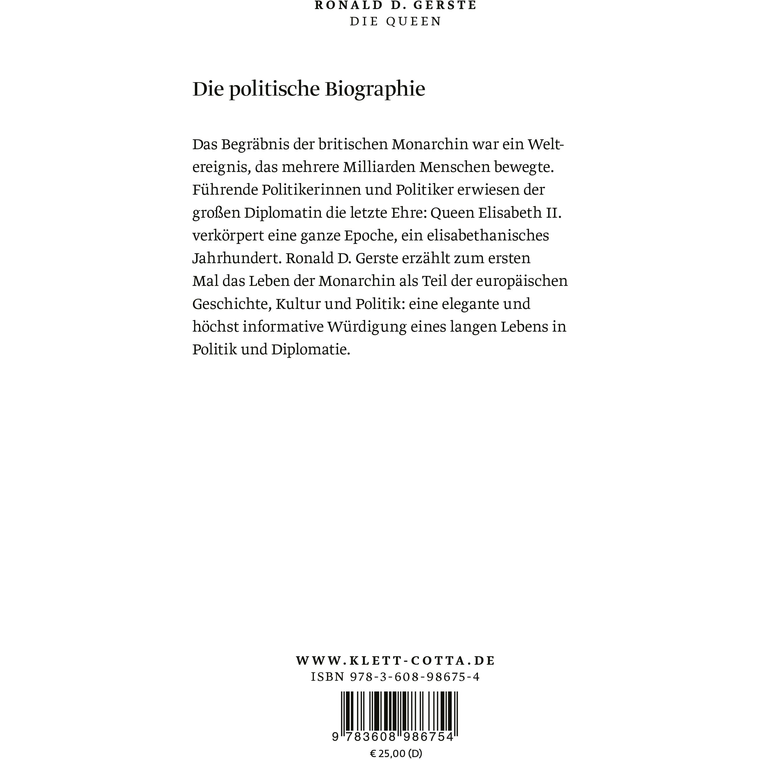 Thumbnail - Die Queen, Sachbücher von Ronald D. Gerste