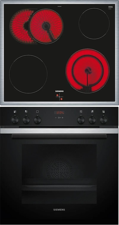 Actual product image Siemens Built-in cooker set, EA64RGNA1E + HE213BBS3, built-in cooker, electric hob, EQ211KB11