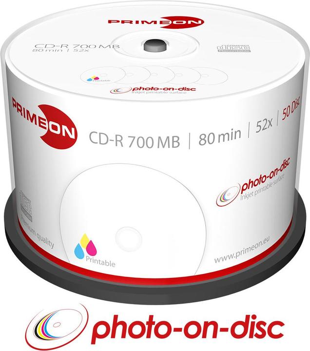Actual product image Primeon CD-R 700MB 50 spindle (50x)