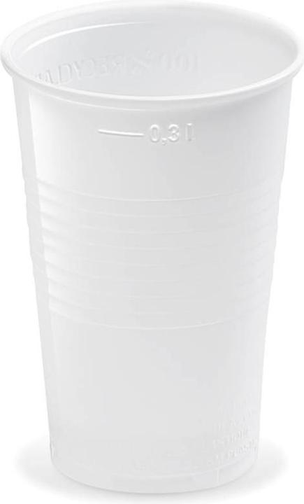 Actual product image Wimex.eu Drinking cup (PP) white 78mm 0.3L - 10 pieces (10 x)
