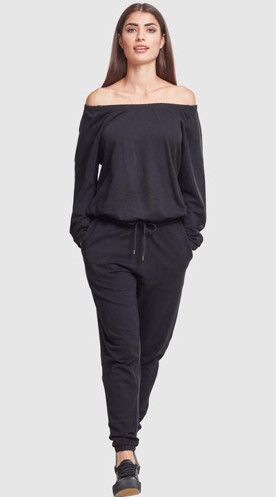 Actual product image Urban Classics Ladies Cold Shoulder Terry Jumpsuit (M)