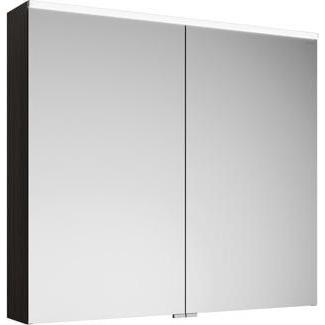 burgbad, Spiegelschrank, Eqio Spiegelschrank mit horizontaler LED-Beleuchtung, 2 Türen, 900x800mm