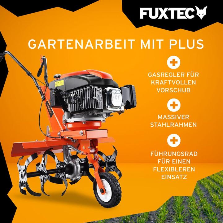 Actual product image Fuxtec FX-AF1139 SET rotary tiller Motorised hoe incl tiller width extension