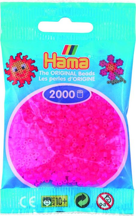 Produktbild Hama mini perler 2000stk neon fuschia