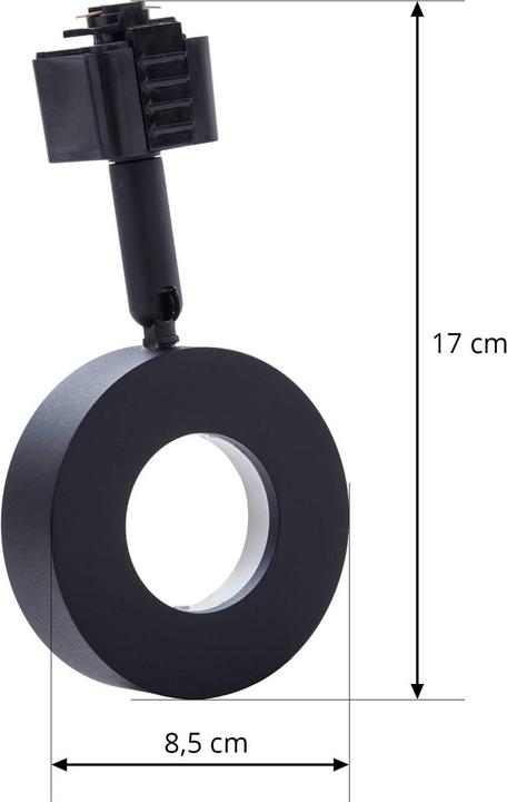 Produktbild Prios Jardani Spot für 1-Phasen-Schiene schwarz (GX53)