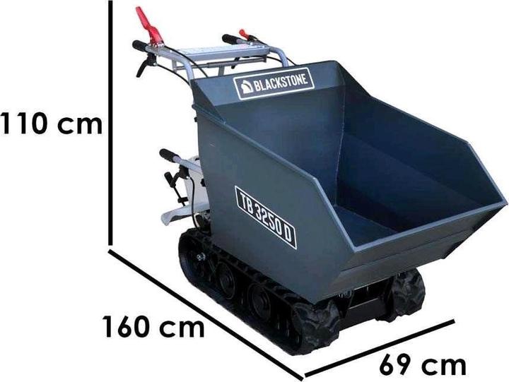 Actual product image Blackstone Crawler transporter manual dumper320 kg