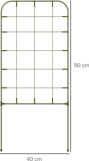 Produktbild Swisshandel24 6er-Set Rankhilfe, Stahl Pflanzenhalter & Rankgitter, Grün (40 cm)