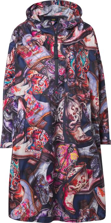 Actual product image Laurasøn Functional Unisex Hooded Rain Cape With Print (One size)