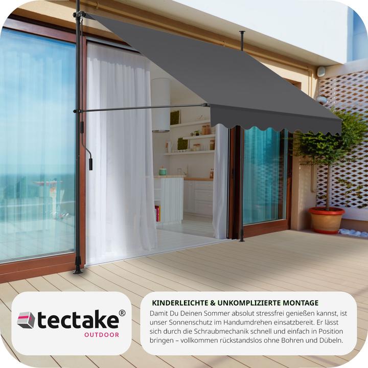 Produktbild tectake Klemmmarkise (2 m)