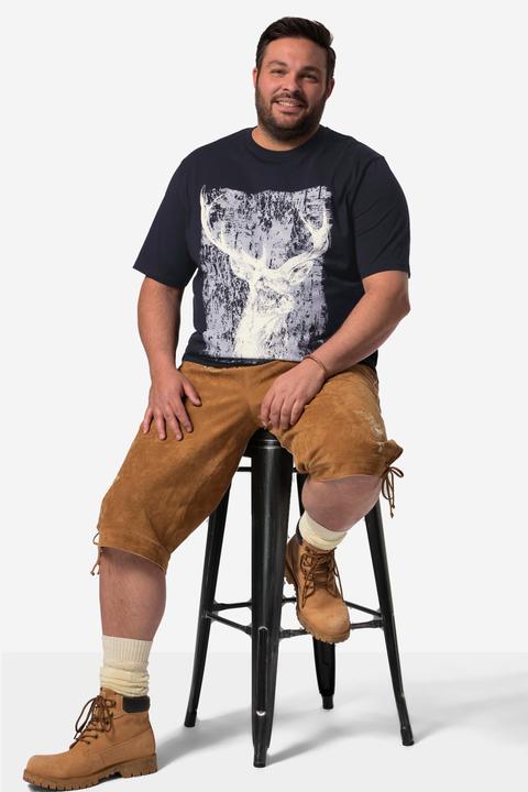Produktbild Men+ T-Shirt, Halbarm, Tracht, grosser Druck, Bauchfit (XXL)