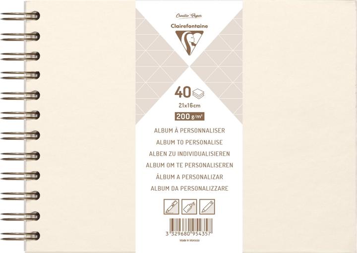 Image du produit Clairefontaine Carnets créatifs (21 x 16 cm, Blanc, Couverture rigide)