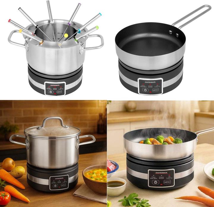 Produktbild Gastroback 42568 Fondue Multicook 4 in 1 (Käsefondue, Schokoladenfondue)