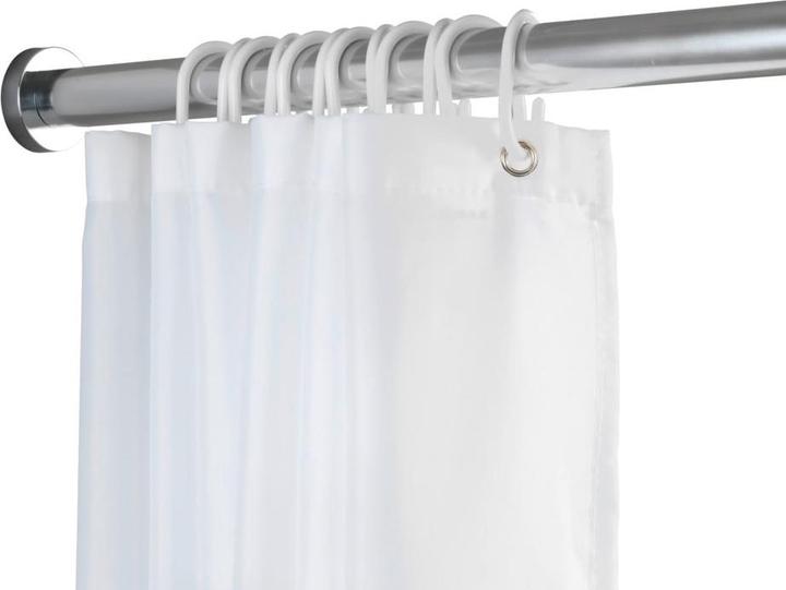 Actual product image Wenko Luz metal telescopic shower curtain rail